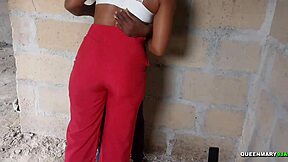 ex girlfriend bends over to suck and ride his sweet teen cock hard