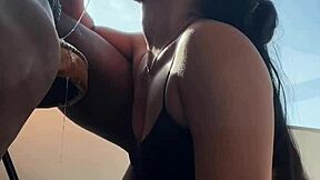 Girlfriend's MOUTH Makes His BBC THROB Hard