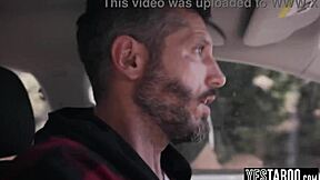 STRANDED BLONDE MILF HITCHHIKES FOR BIG COCK OUTDOOR POUNDING