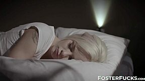 oh man, foster family threesome with elsa jean riding daddy while india summer licks.