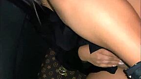 petite blonde colombian tours city then rides cock publicly in car!