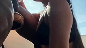 Girlfriend's MOUTH Makes His BBC THROB Hard