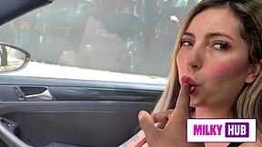Melissa Lisboa surrenders her pussy to stranger's massive black cock milking every drop in horny ride