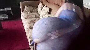 Latina tempts with lingerie and HUGE ASS after work bending over for doggystyle pounding