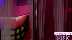 licensed to lick anna lovato's juicy pussy in hot lesbian cosplay threeway