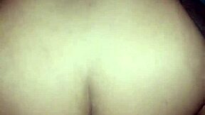 stepsis with thick juicy ass jumps eagerly on my cock