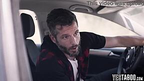 STRANDED BLONDE MILF HITCHHIKES FOR BIG COCK OUTDOOR POUNDING