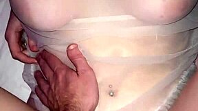 Neighbor slut in miniskirt teases then rides cock hard, cum everywhere?