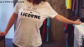 Abricoff Wet T-Shirt Lingerie Exhibitionist Milf Public Flashing