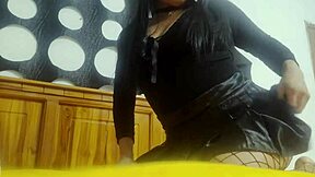 halloween flashing turns into young latina's wild toy dildo play