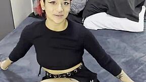 i interviewed this tiny emo goth teen before creampie casting fuck uh