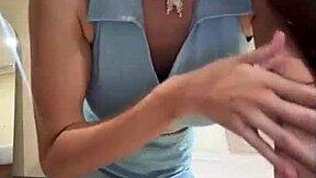 Stepsis big tits slamming huge dildo, you watching her squirt?