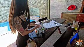 in zne casting ep04 janys hooks up with qrozne for intense blowjob cowgirl and doggystyle pounding