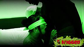 a beautiful young 18+ woman on blind date fucks two black guys interracial threesome