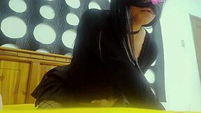 halloween flashing turns into young latina's wild toy dildo play