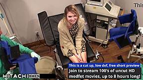 Doctor-tampa forces olivia kassady's petite shaved pussy to mandatory hitachi orgasms