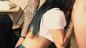 i'm uh fuckin this hot brazilian slut while my cuck hubby films the whole college group thing