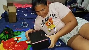 gordita latina masturbates her huge pussy and fat ass with dildo