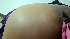 Huge Ass Trans Raven Farts Cum Noisily After Fat Anal Creampie And Dildo Play