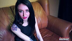 Petite Brunette Hannah And Blonde Olyssia BBW Rimjob Threesome Cum Swallow