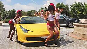 Abricoff Wet T-Shirt Lingerie Exhibitionist Milf Public Flashing