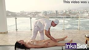 masseur gropes young peruvian wife fucks her in front of me