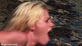 Super wet young blonde slut dp anal double penetration bent over!