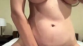 Stepsis big tits slamming huge dildo, you watching her squirt?