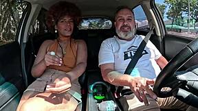 hey dandara maya hops in the ride and unleashes that giant asshole