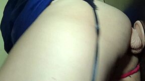 wanna see this tranny POUND her own ass desperate?