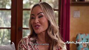 did my pregnant asian stepmom seduce me first time with her tight hole?