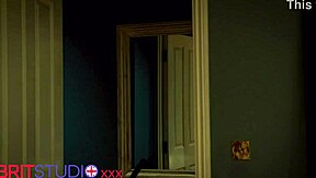 Petite Ebony Babe Stretches Small Tits Ass On 11 Inch Cock