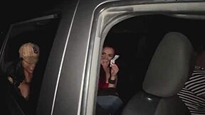 colombian milf plays street game bent over with black friend