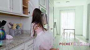 flexy toy-like stepsis fixes her sweet pussy craving