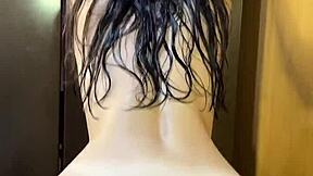 straight out of the shower all fresh and clean 🚿