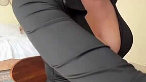 Step-mom's huge tits make me jerk off nonstop