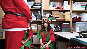 asian latina babes fucked hard by santa cop office??