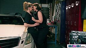 lesbian partners lick and strap for maintenance