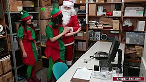 asian latina babes fucked hard by santa cop office??