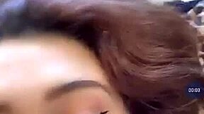 Big ass tits teen goes topless webcam tease