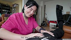 French Big Ass Caregiver Bent Over Fucked at Home