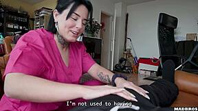 French Big Ass Caregiver Bent Over Fucked at Home