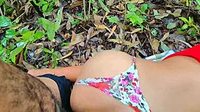 Colombian big ass babe fucked outdoor by stranger shaking booty wild