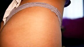 Colombian BBW Blonde Teases Boyfriend's Cock Over Boxer Shorts Seductively