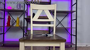 Cute Chubby Amateur Strips Then Rides Huge Dildo To Orgasm