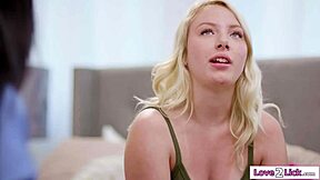 Don't Tell Stepmom Our Secret Lesbian Lick Session!