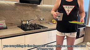 stepdad rams big dick balls deep in stepdaughter's petite tight pussy pov moaning