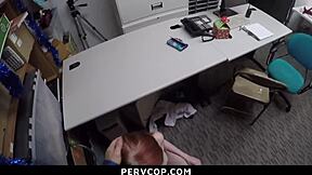 suspect dragged to BACKROOM LP OFFICE no RECEIPT pervcop questioning