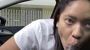 that's how we pay uber... boss babe deepthroats driver's big cock in car