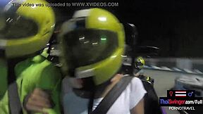 big ass thai gf rides monster cock homemade after karting date with boyfriend